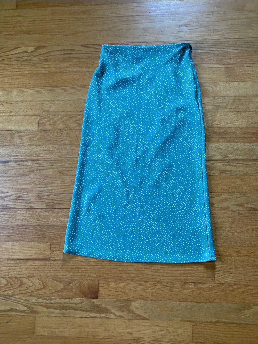 Ally Fashion Teal Polka Dot Midi Skirt